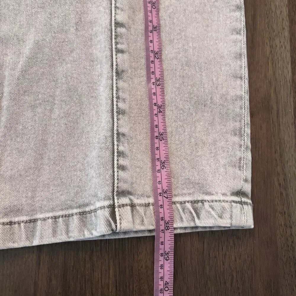 Driftwood Jeans Royce Cargo Wide Leg Straight Leg Acid Wash Womens Plus W24 L27
